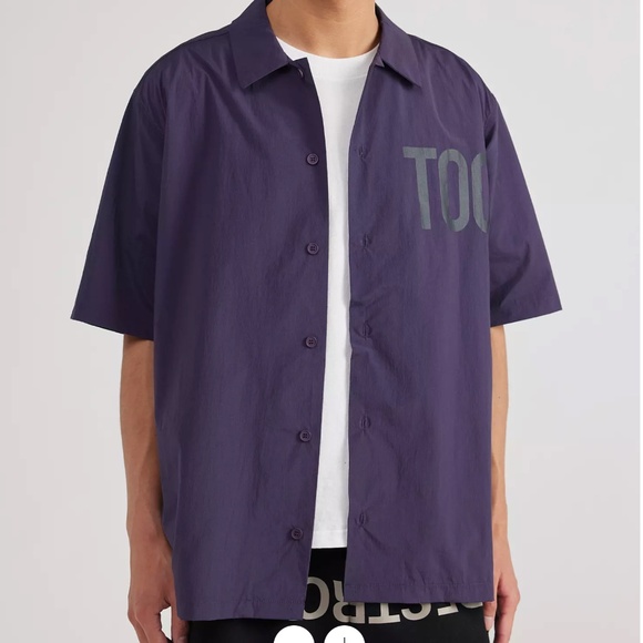 NWT "TOO BAD" collared shirt by Tee Library - Picture 2 of 14